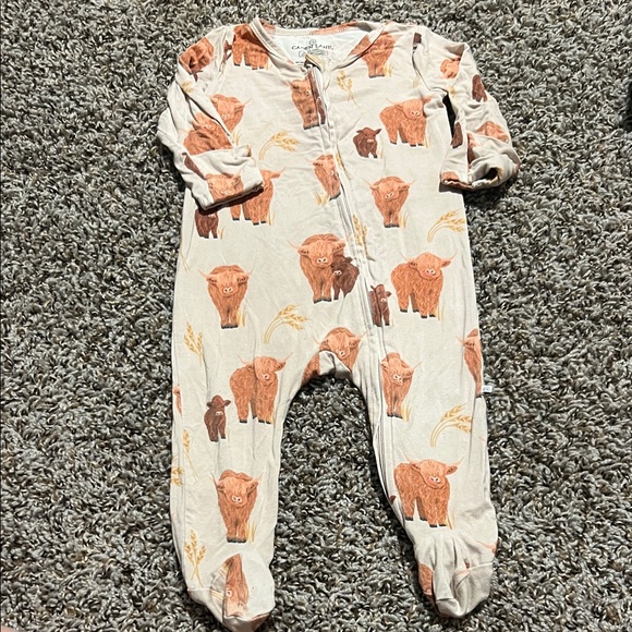 Caden Lane Other - Caden Lane Highland Cow Print Bamboo One Piece
